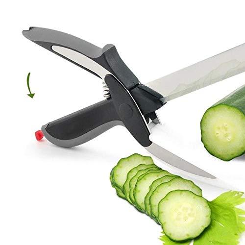 Stainless Steel 4 In 1 Clever Cutter Black Wukusy