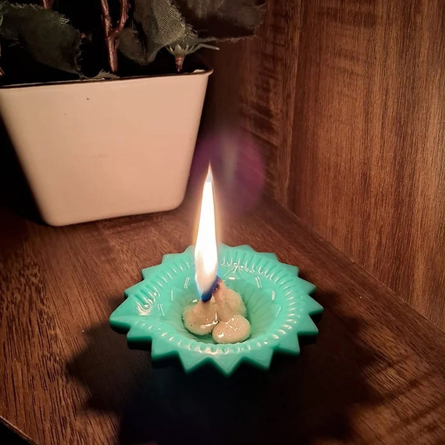 Silicone Diya For Diwali Attractive Design Colourful Diya Combo (6 Pcs Set) Wukusy