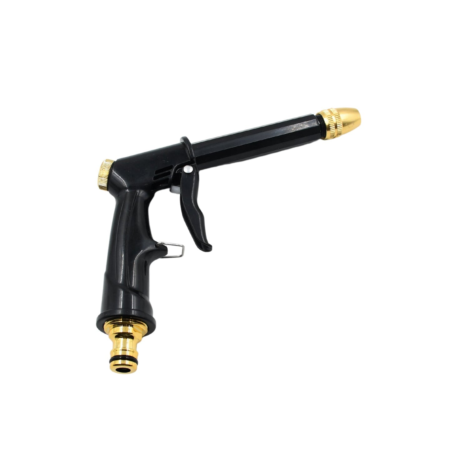 9148 Plastic Body Metal Trigger Brass Nozzle Water Spray Gun For Water Pipe Non-slip Comfortable Grip Multiple Spray Modes Ideal Pipe Nozzle For Car Wash Gardening Other Uses Wukusy