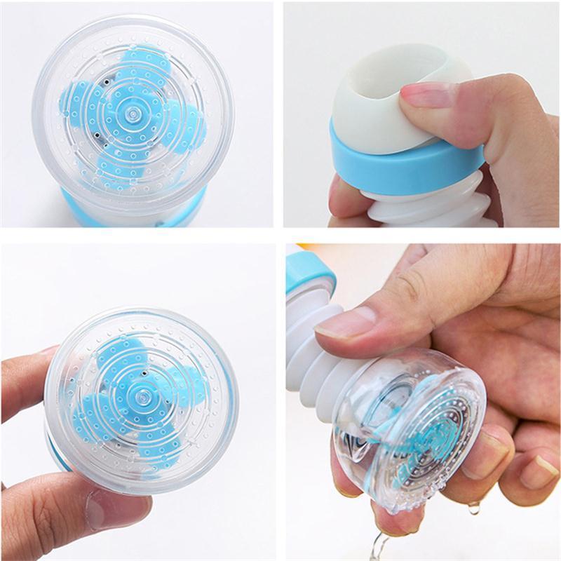 Faucet Anti-splash Expandable Head Nozzle Bathroom Tap Adjustable Splash Sprinkler Head Sprinkler Water Saving Device Faucet Regulator (Multi Color) Wukusy