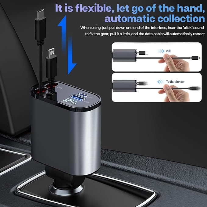 Retractable 4 in 1 Charger Howzhat