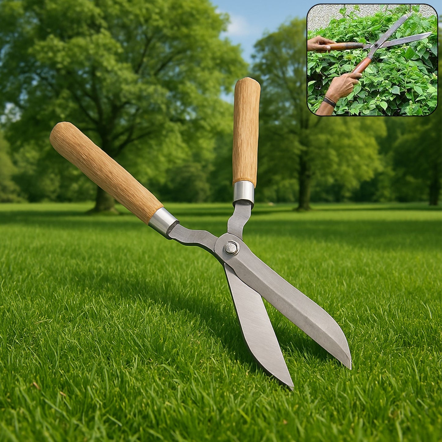 Heavy-duty B Grade Hedge Shear With Wooden Handle Wukusy