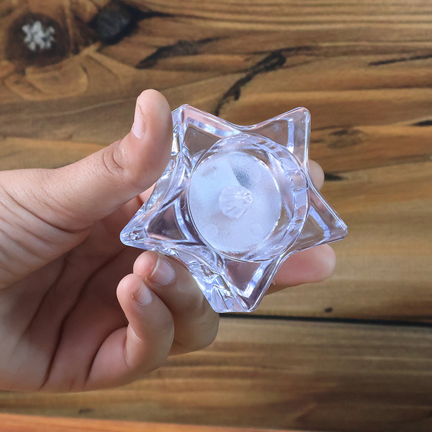 Flameless Star-shaped Led Candles (4 Pc Set)