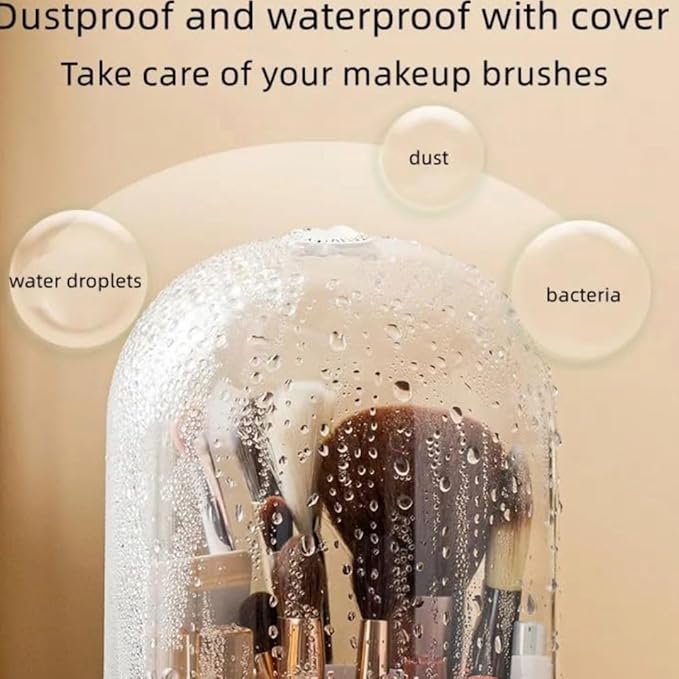 360 Rotating Makeup Brush Holder Howzhat