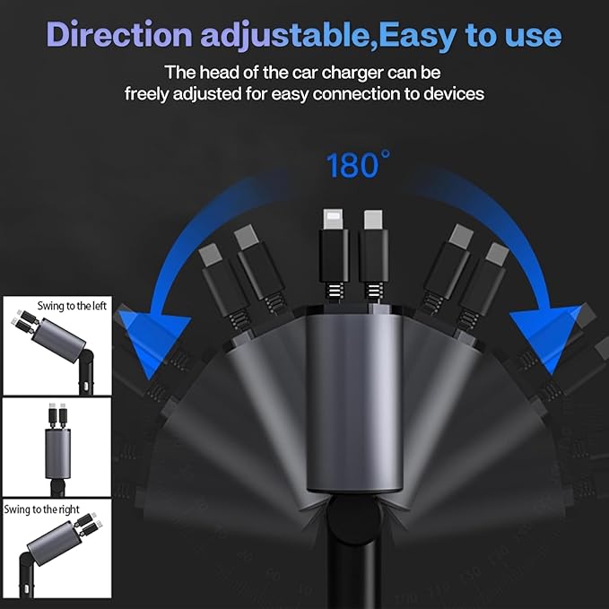 Retractable 4 in 1 Charger Howzhat
