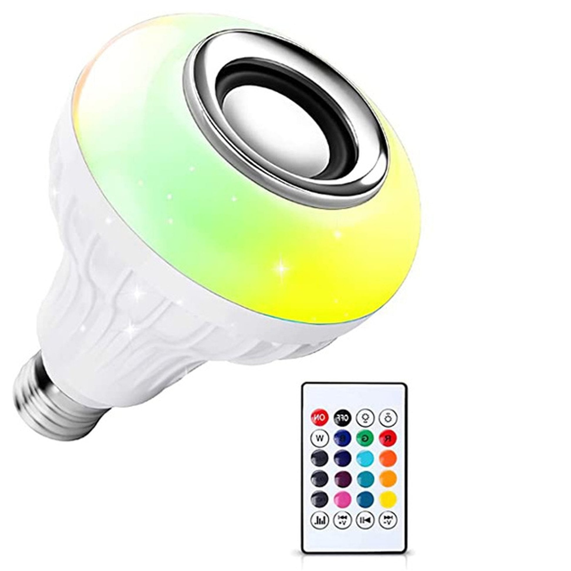 1363 Wireless Bluetooth Sensor 12w Music Multicolor Led Bulb With Remote Controller Wukusy