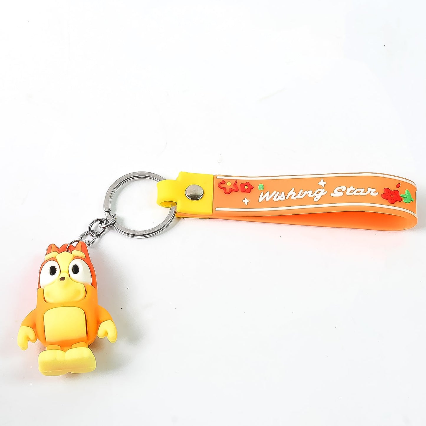 Cute Cartoon Silicone 3d Key Chain With Metal Hook  Strap (Pack Of 1) Wukusy