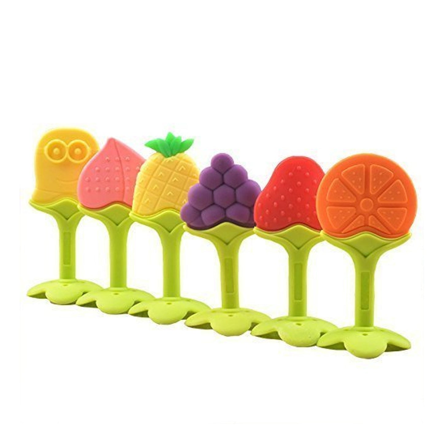 Silicone Fruit Shape Teether Toy Food Grade Silicon Teether Use For Baby Toddlers Infants Children Wukusy