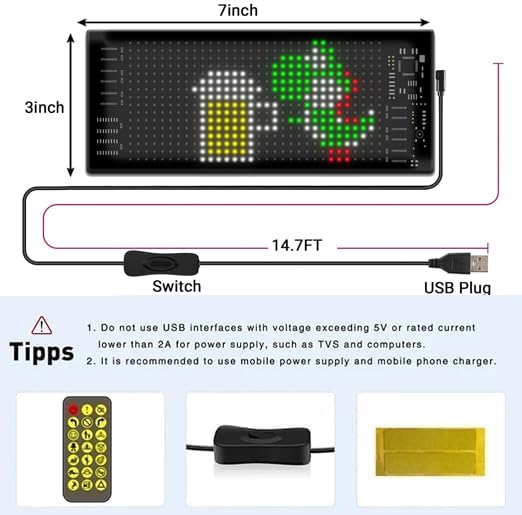 Car Led Matrix Panel Howzhat