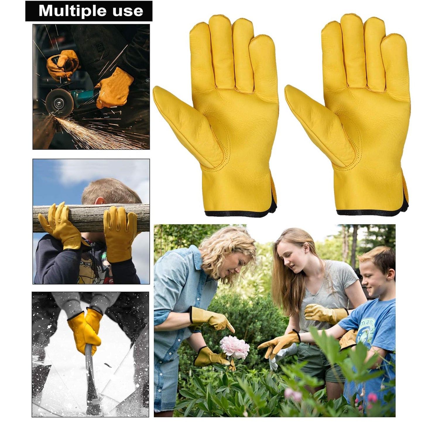 Work Gardening Gloves  (1 Pair  B Grade) Wukusy