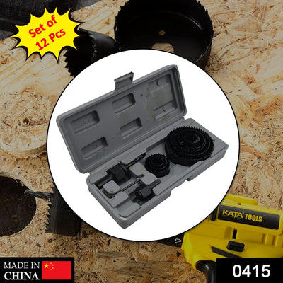 12 Pcs 19-64mm Hole Saw Kit