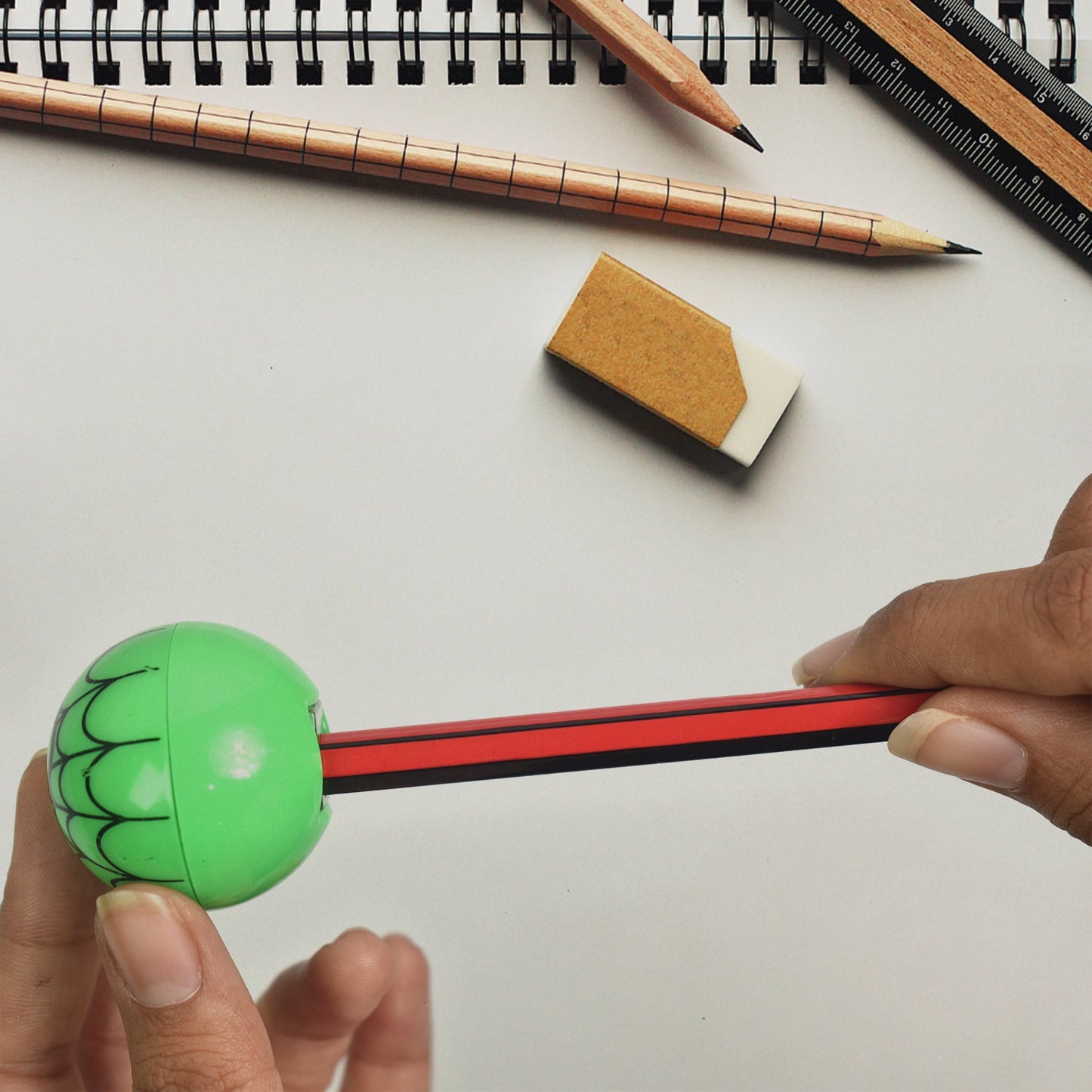 Round Shape Mix Design Pencil Sharpener (1 Pc  Round Shape Mix Design) Wukusy