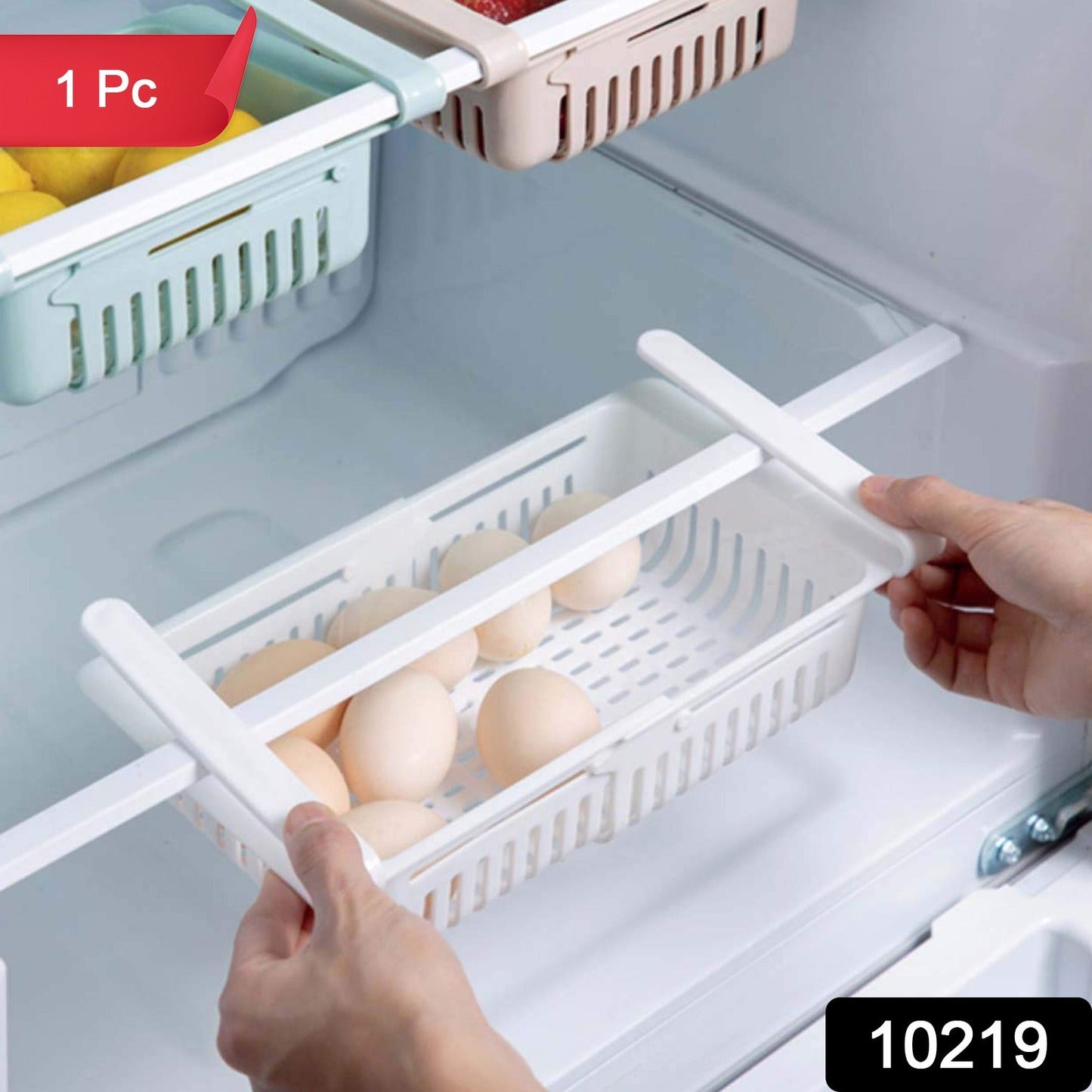 Expandable Adjustable Multipurpose Fridge Storage Basket (1 Pc) Wukusy