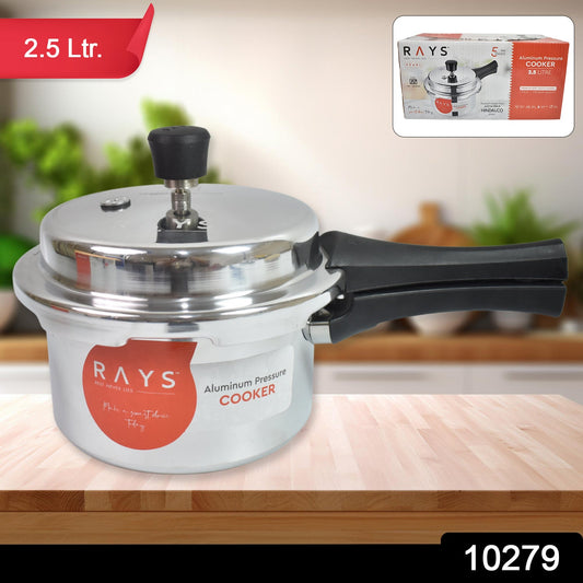 Aluminium Rays Pearl Pressure Cookers With Outer Lid (2.5 Litres) Wukusy