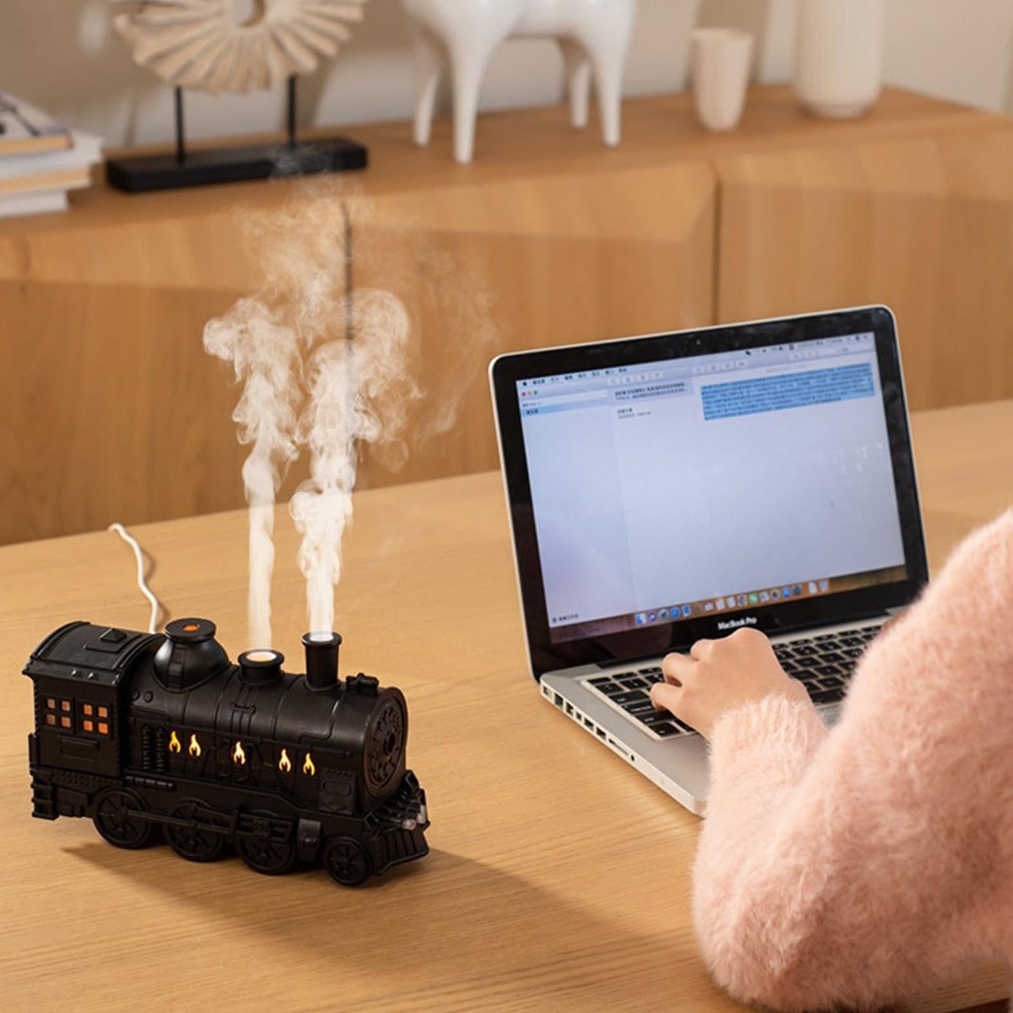 Train Shape Portable Mini Humidifier (1 Pc  Mix Color) Wukusy