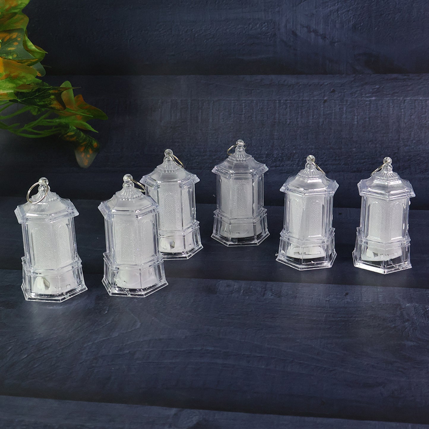 Led Hanging Lantern Style Decorative Flameless Candles (6 Pc)