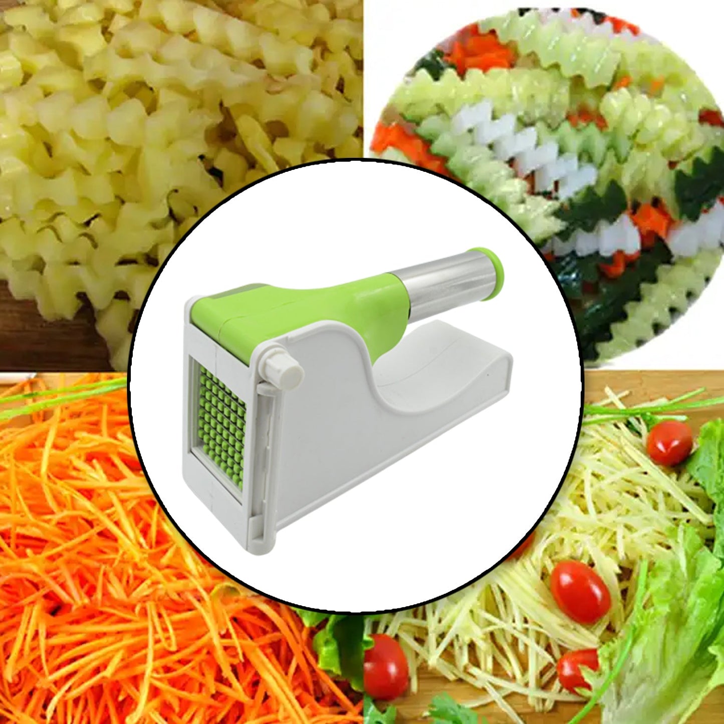 Virgin Plastic French Fry Chipser Potato Chipserpotato Slicer With Container Wukusy