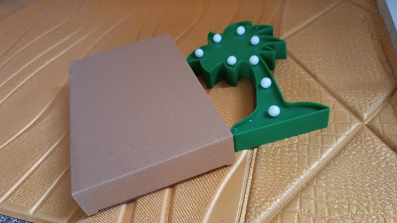 Led Night Light Coconut Tree Light Romantic Table Lamp (1 Pc Battery Not Included) Wukusy