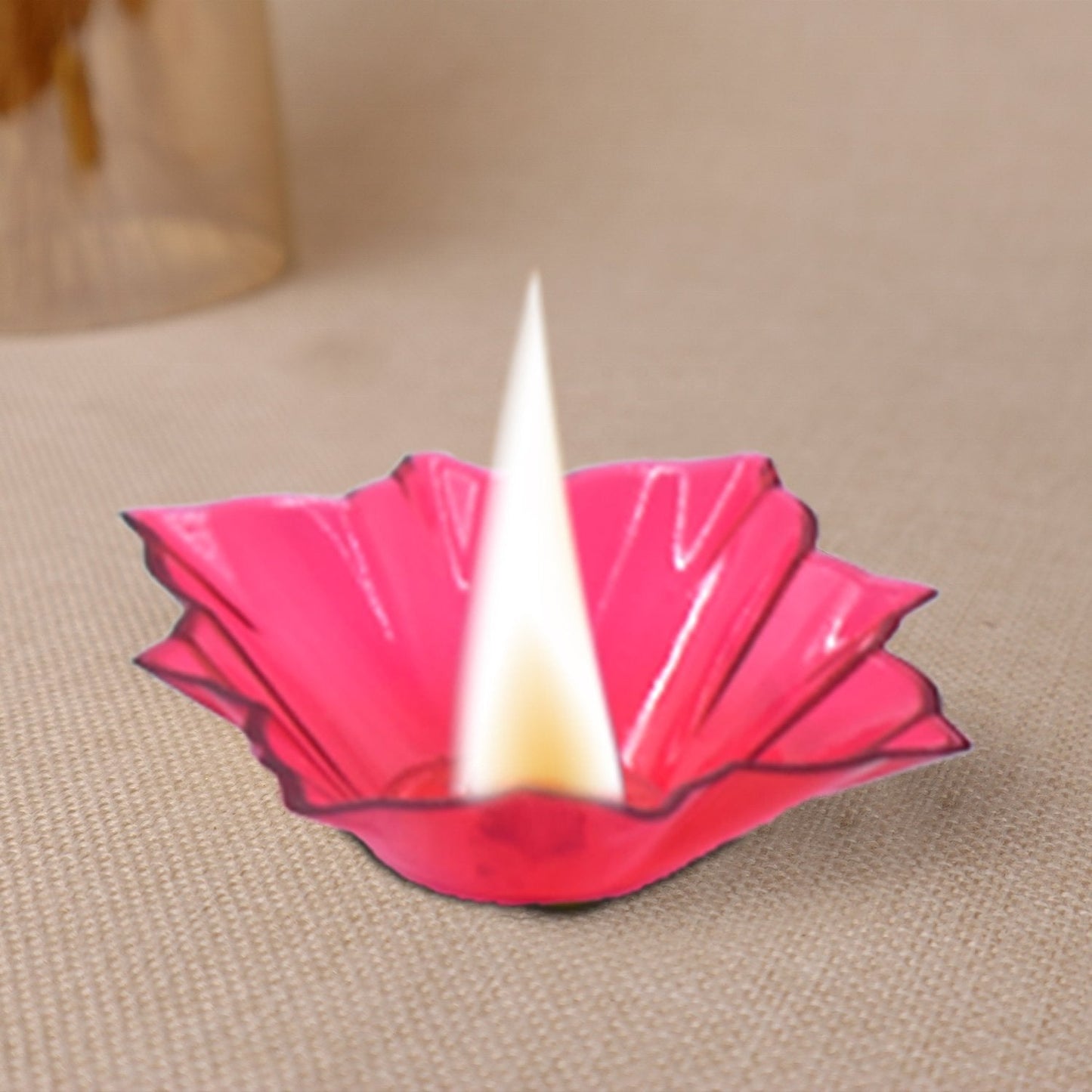 6004 Plastic Candle Cup With Multi Shape (Multicolor) Wukusy