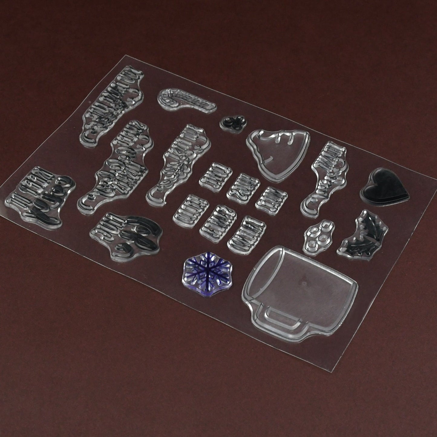 Reusable Rubber Stamp Tpr Stamp Diy Accessories Good Stamping Effect Diy Transparent Stamp Stick Repeatedly For Envelope For Diary For Invitation Letter Photo Album Decoration For Paper Crafts (Mix Design 1 Set) Wukusy