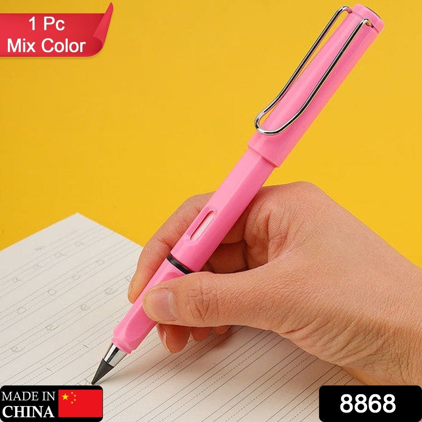 8868 2 In1 Everlasting Pencil Replaceable Head With Eraser Inkless Pencils Eternal Infinite Pencil Portable Everlasting Pencil Reusable Erasable Magic Pencils For Kids Painting Stationary Set (1 Pc) Wukusy