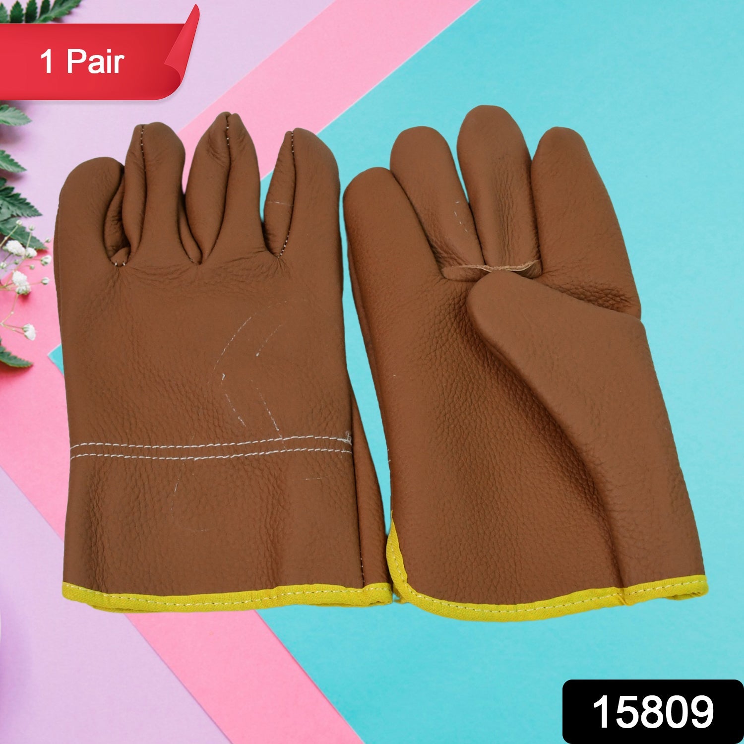 Gloves Gardening Gloves For Men Women Leather Gloves Heavy Duty Gloves (1 Pair) Wukusy