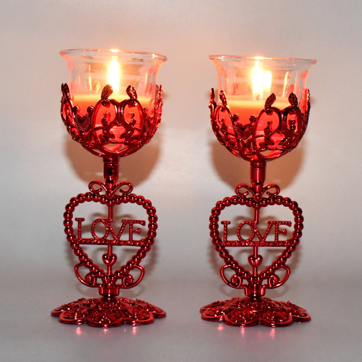 Tea Lights Holder Candle Stand (2 Pc Set) Wukusy