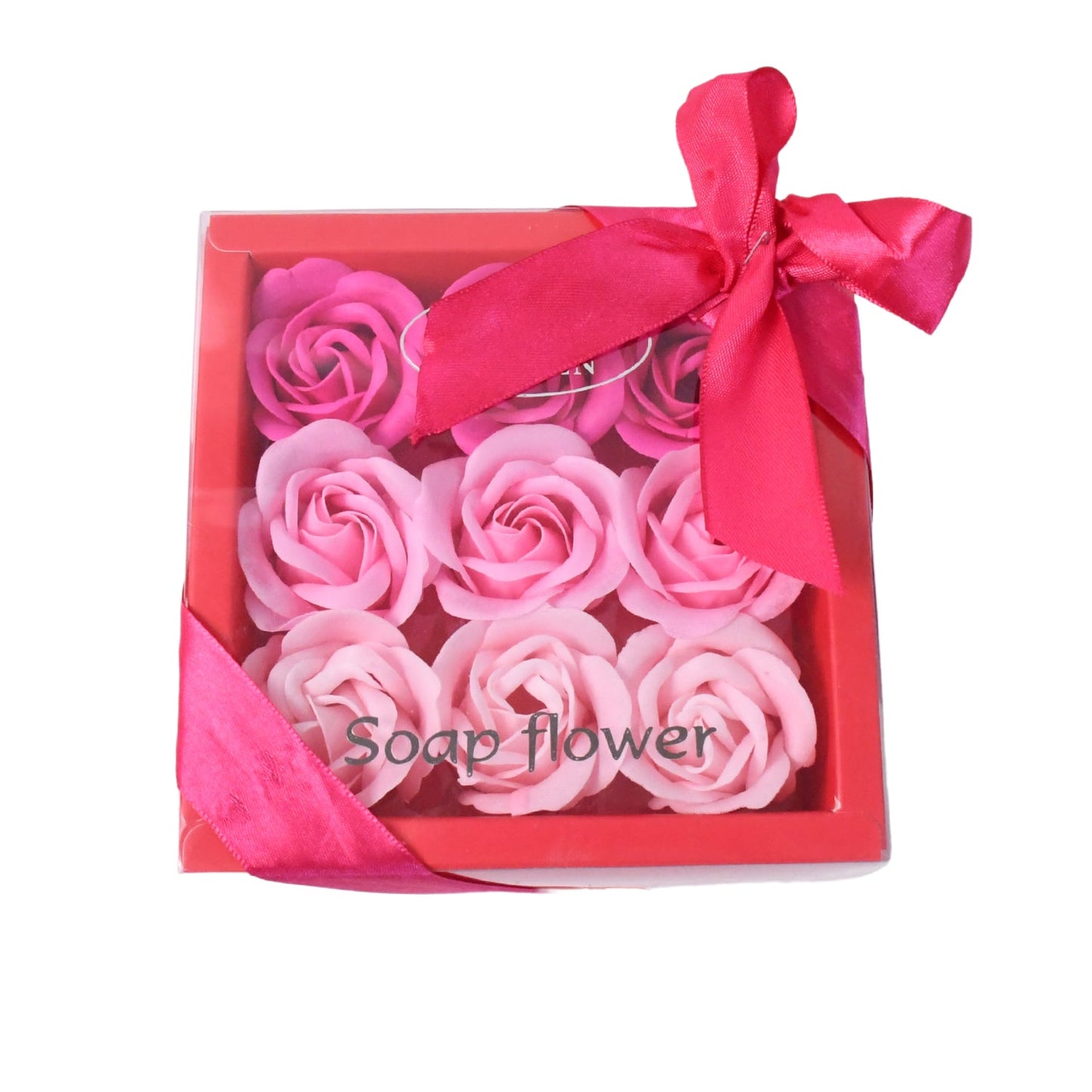 9 Pc Rose Flower Bath Soap (9 Pcs Set) Wukusy