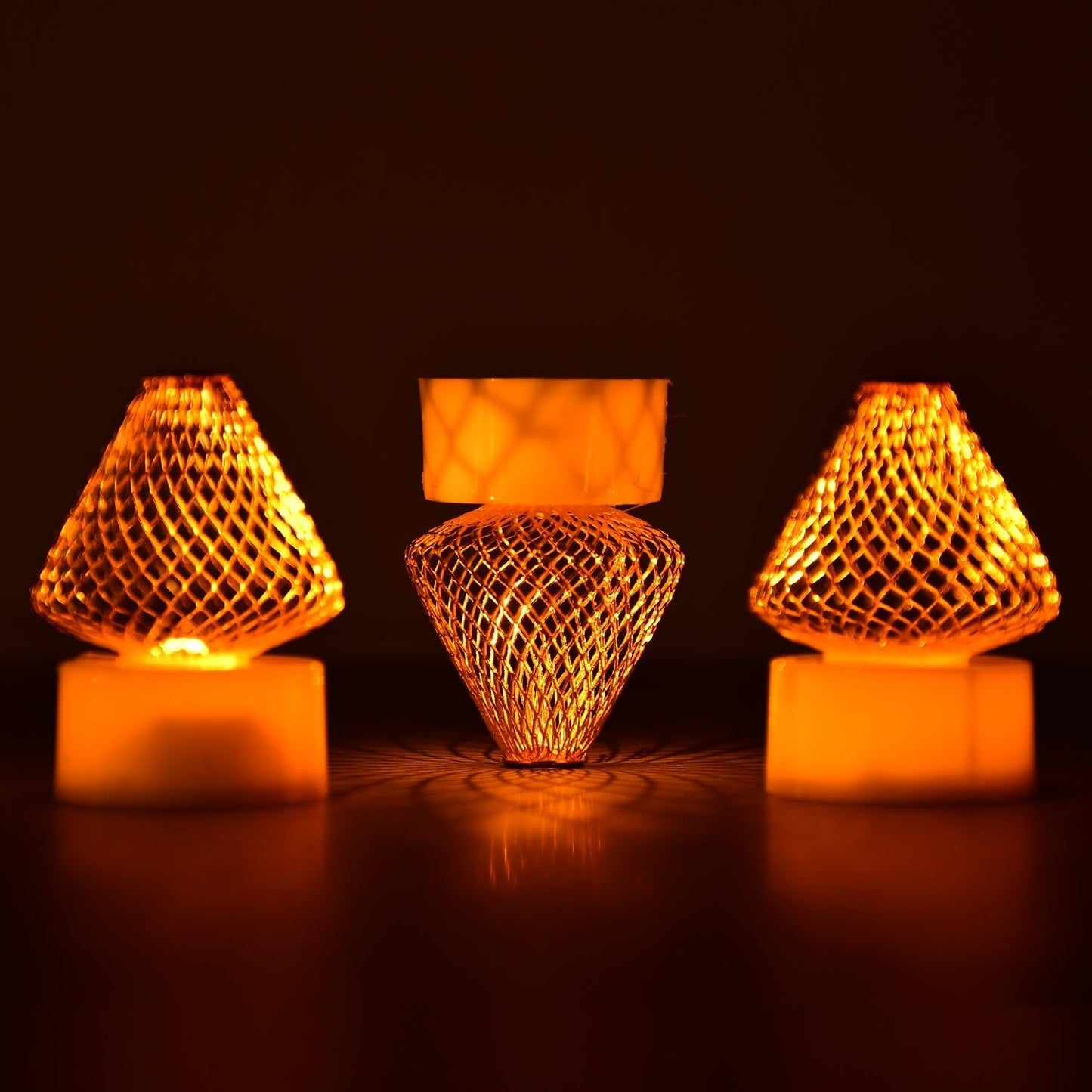 Premium Led Flameless Candle Lights (4 Pc Set)