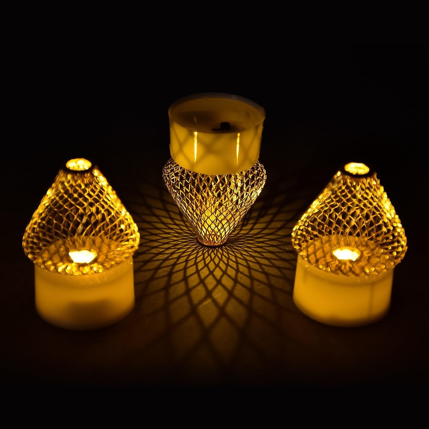 Premium Led Flameless Candle Lights (4 Pc Set)