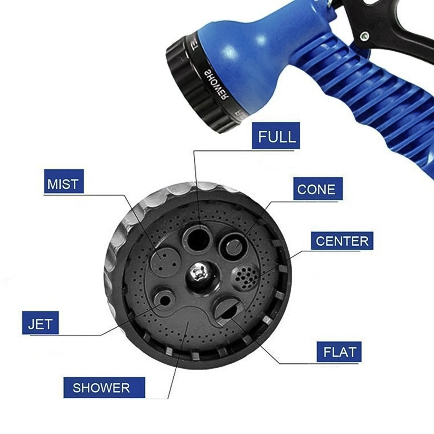 Expandable Magic Garden Hose With Spray Gun Approx 4 Metre Pipe (1 Set  Mix Color) Wukusy