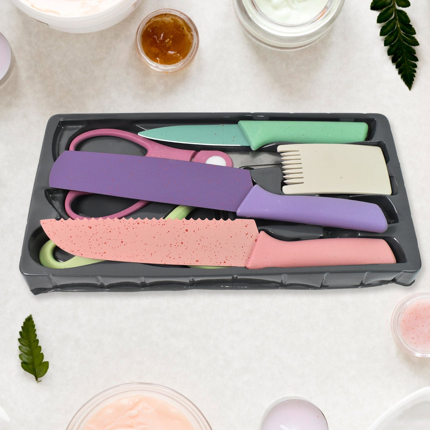Professional Colorful Kitchen Knives Set (6 Pcs Set) Wukusy