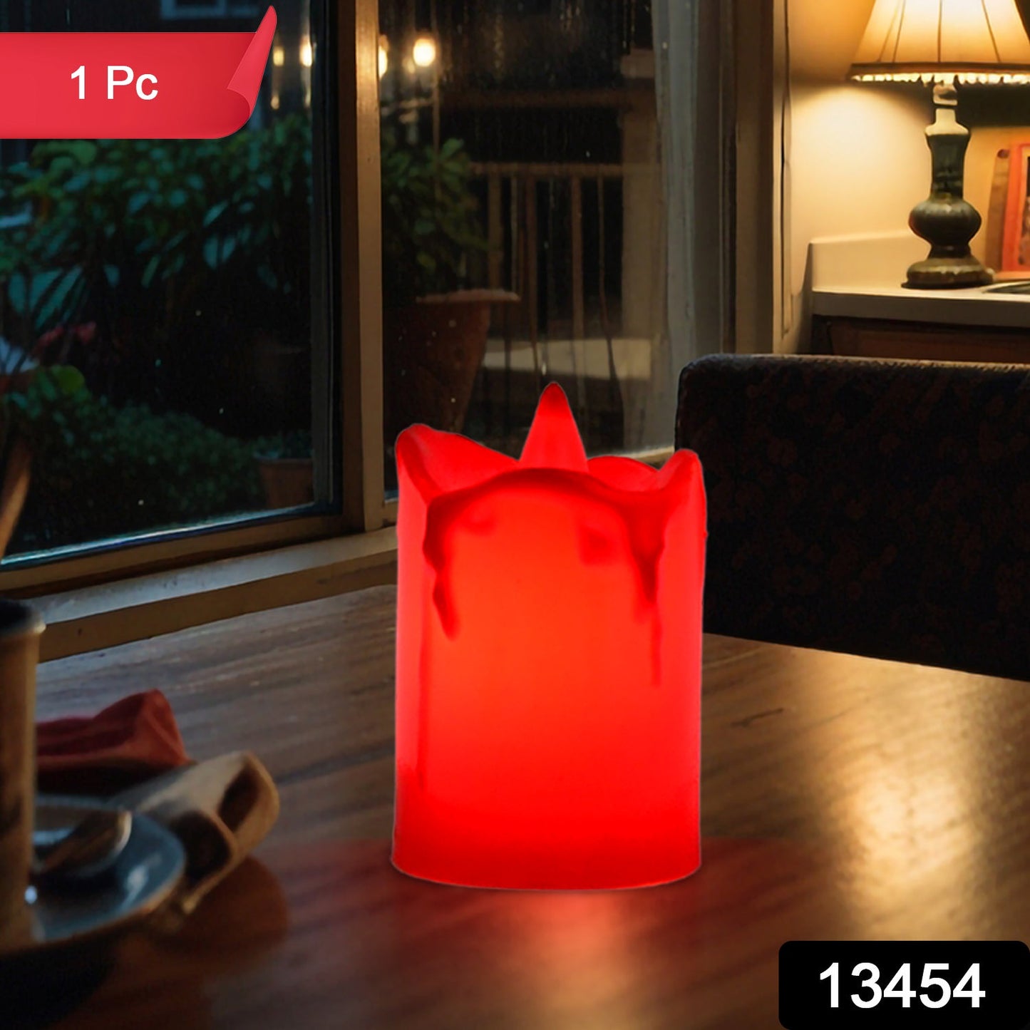 Flameless Melted Design Candles For Decoration (1 Pc) Wukusy