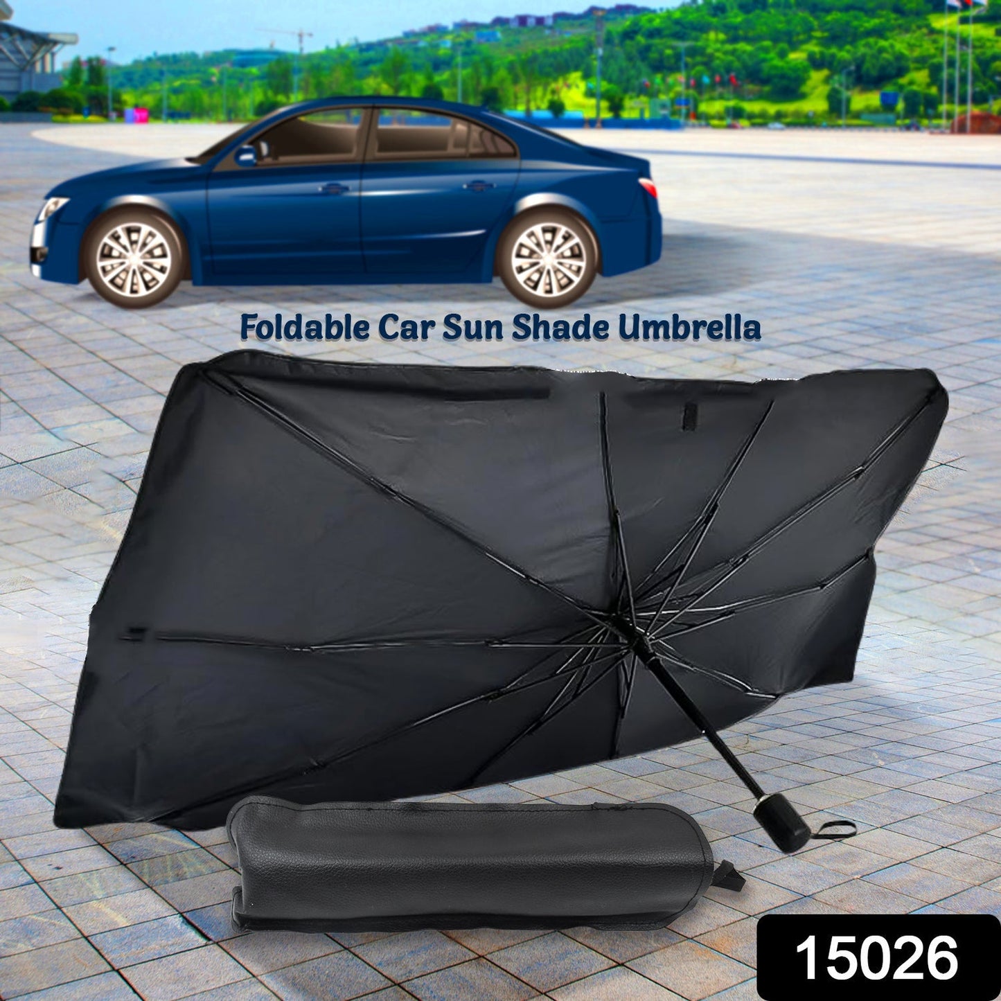 Windshield Umbrella Sun Shade Cover For Car (1 Pc) Wukusy