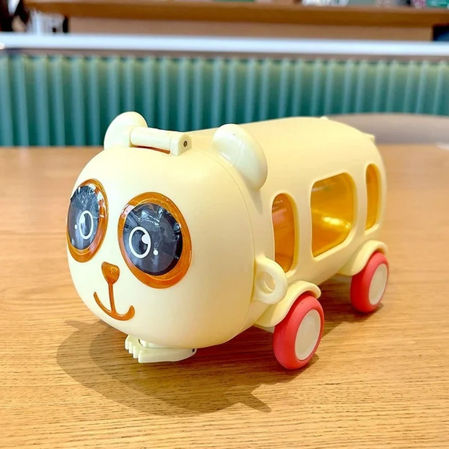 Bus Shape Water Bottle For Kids With Strap (500 Ml Approx Mix Color 1 Pc) Wukusy