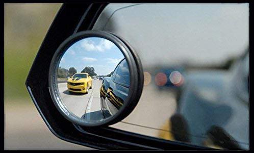 Blind Spot Round Wide Angle Adjustable Convex Rear View Mirror - Pack Of 2 Wukusy