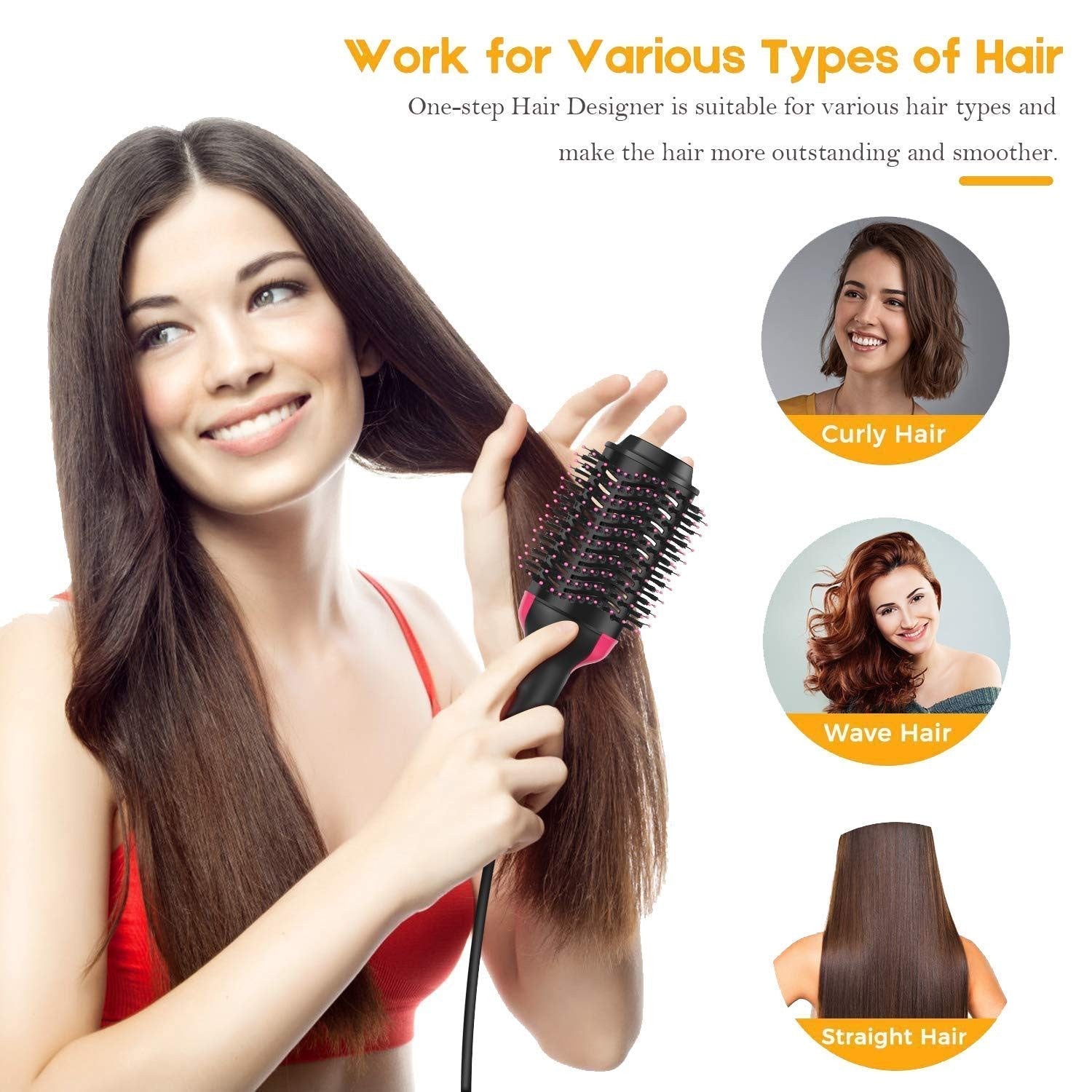 AirBristle - Hair Dryer Brush with multiple heat and speed modes Howzhat