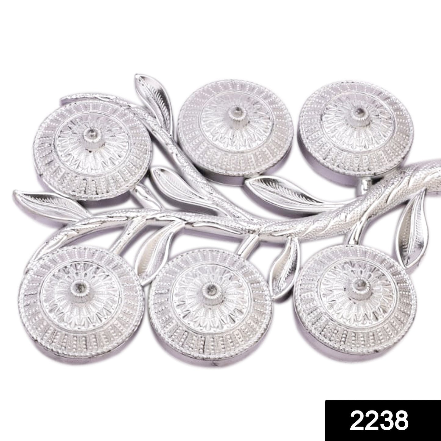 2238 Multipurpose Decorative 6 Storage Tree Shape Mukhwas Daniserving Tray Wukusy