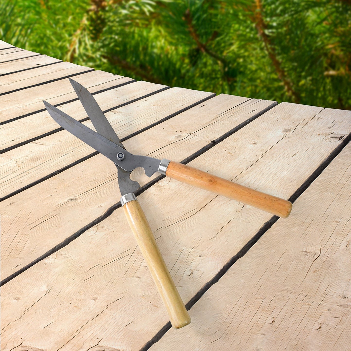 Heavy-duty B Grade Hedge Shear With Wooden Handle Wukusy