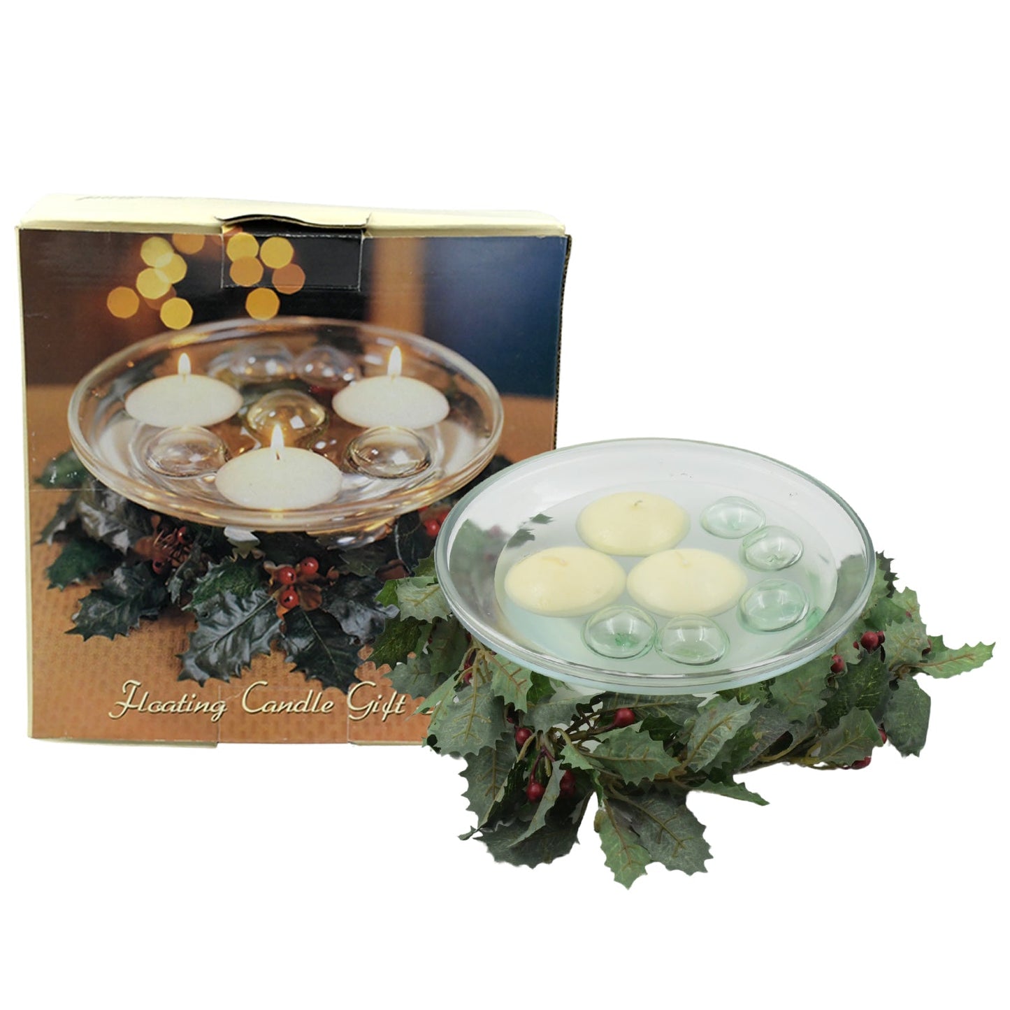12503 Floating Candle Light Candle Holder Set Romantic Atmosphere Creates Water Container Coffee Table Decoration Send Candles Table Decorations Romantic Atmosphere (1 Pc) Wukusy