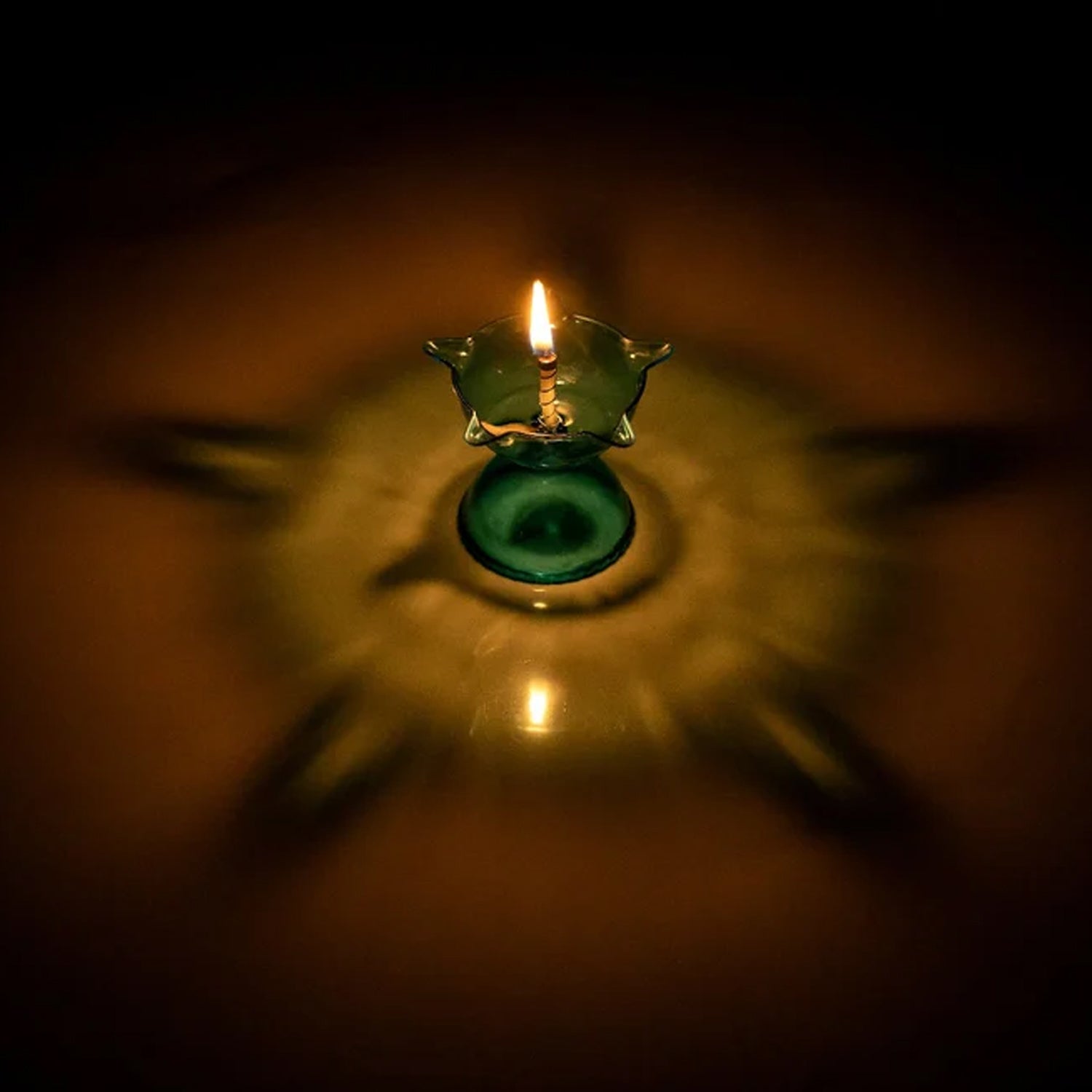 Colourful Reflection Diya Combo Plastic Candle Cup With Multi Shape (4 Pcs Set) Wukusy