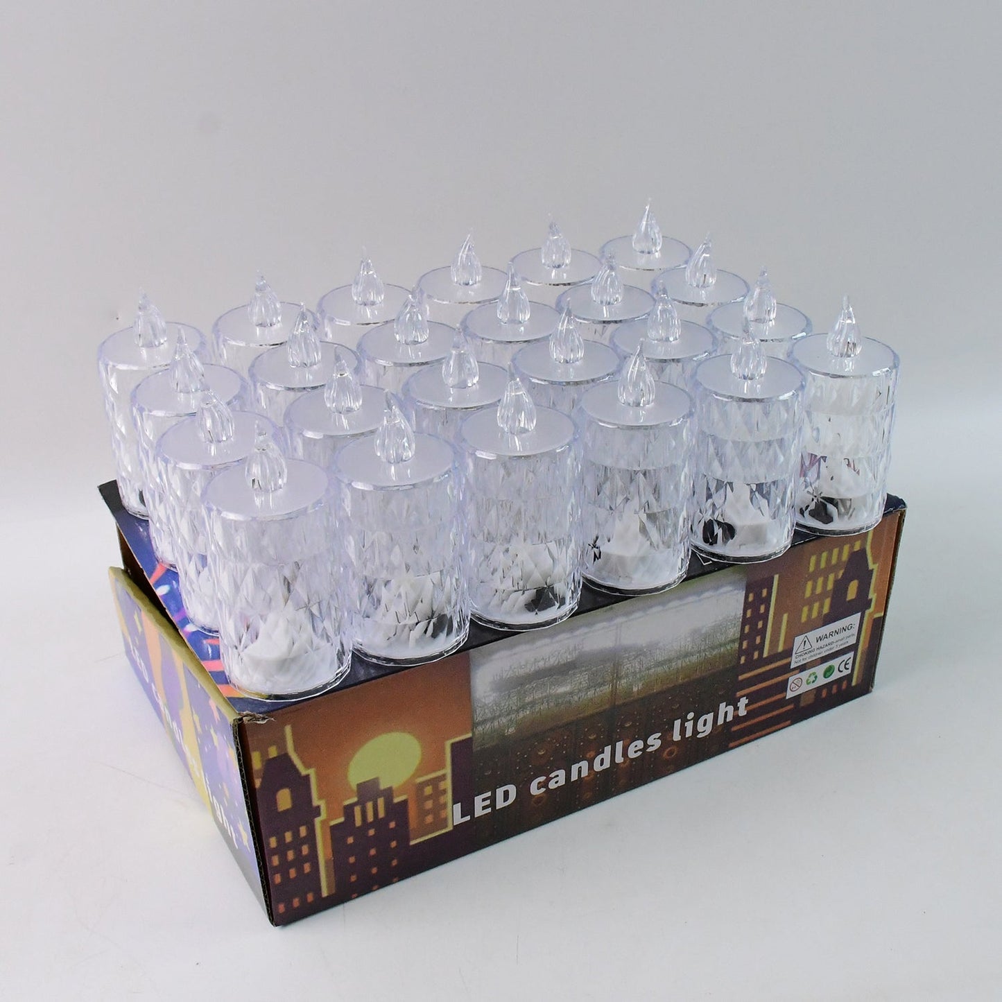 Flameless And Smokeless Decorative Candles Led Tea Light Diwali (24 Pcs Set) Wukusy