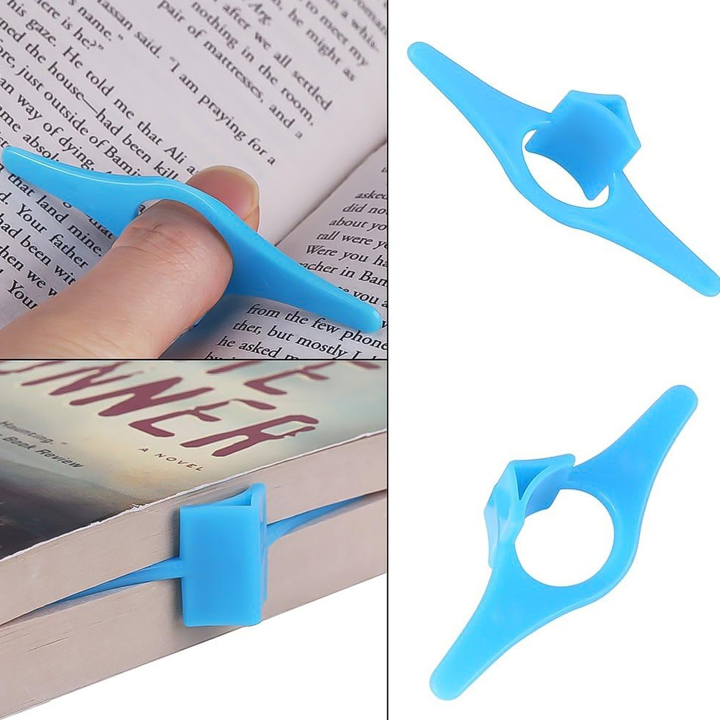 Multi-function Plastic Thumb Book Support Book Page Holder (1 Pc) Wukusy