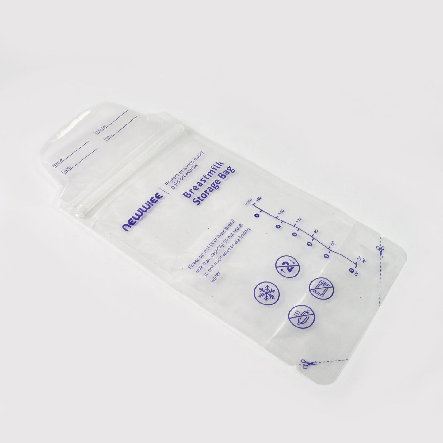 Breastmilk Storage Bags Double Zipper Seal (1 Pc) Wukusy