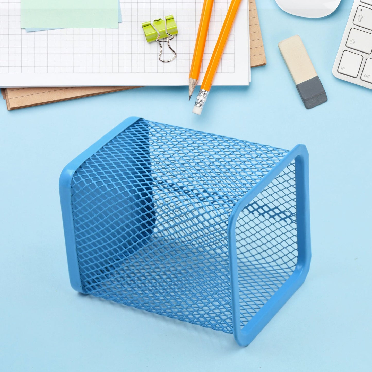 Pen Holder For Desk Metal Mesh Pencil Holder (1 Pc) Wukusy