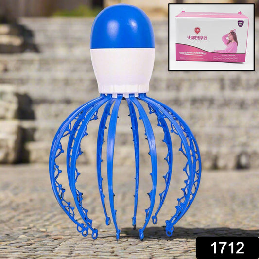 1712 Electric Octopus Claw Scalp Massager Stress Relief Therapeutic Head Scratcher (Battery Operated  Not Included Battery  Mix Color  1 Pc) Wukusy