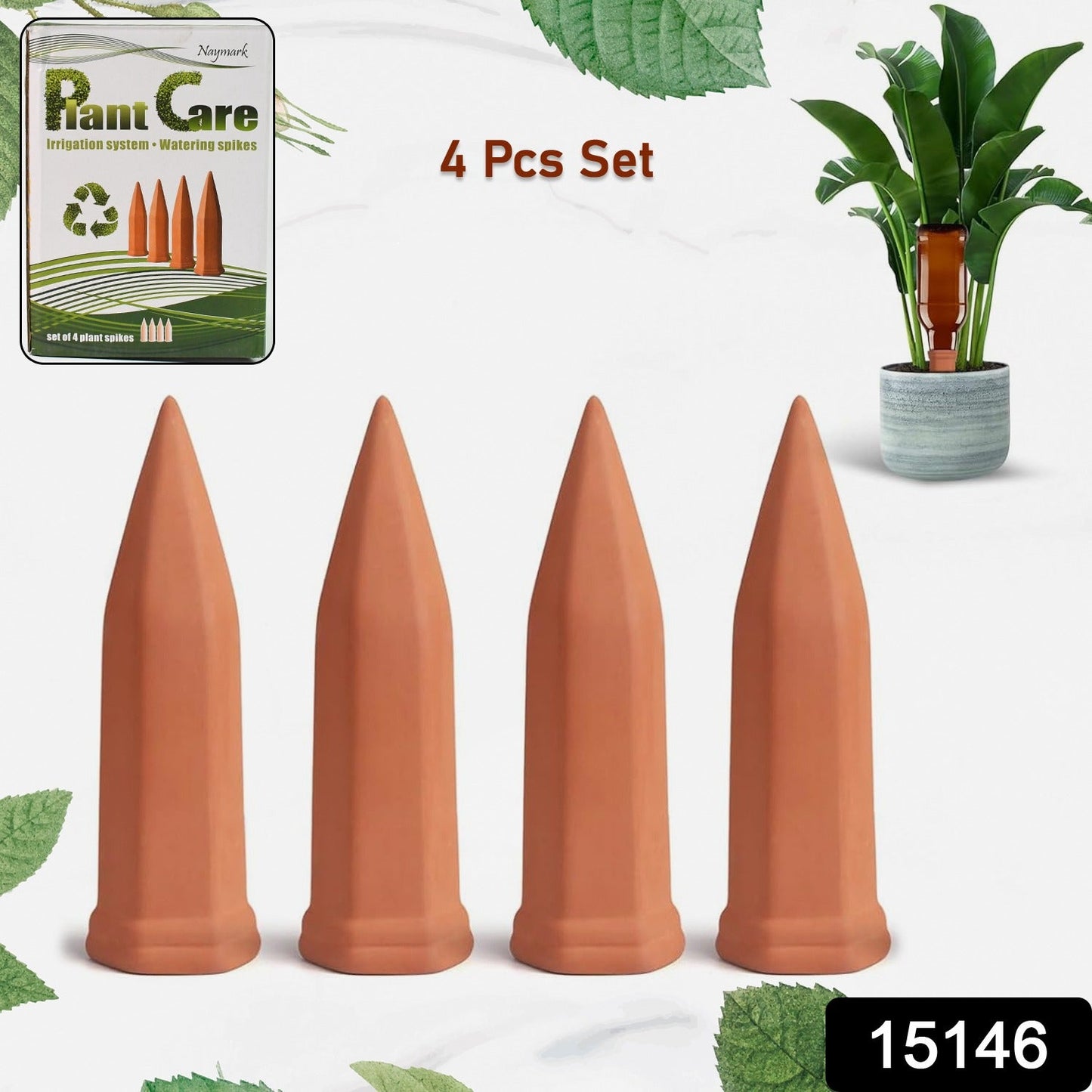 Self Plant Watering Spikes (4 Pcs Set) Wukusy