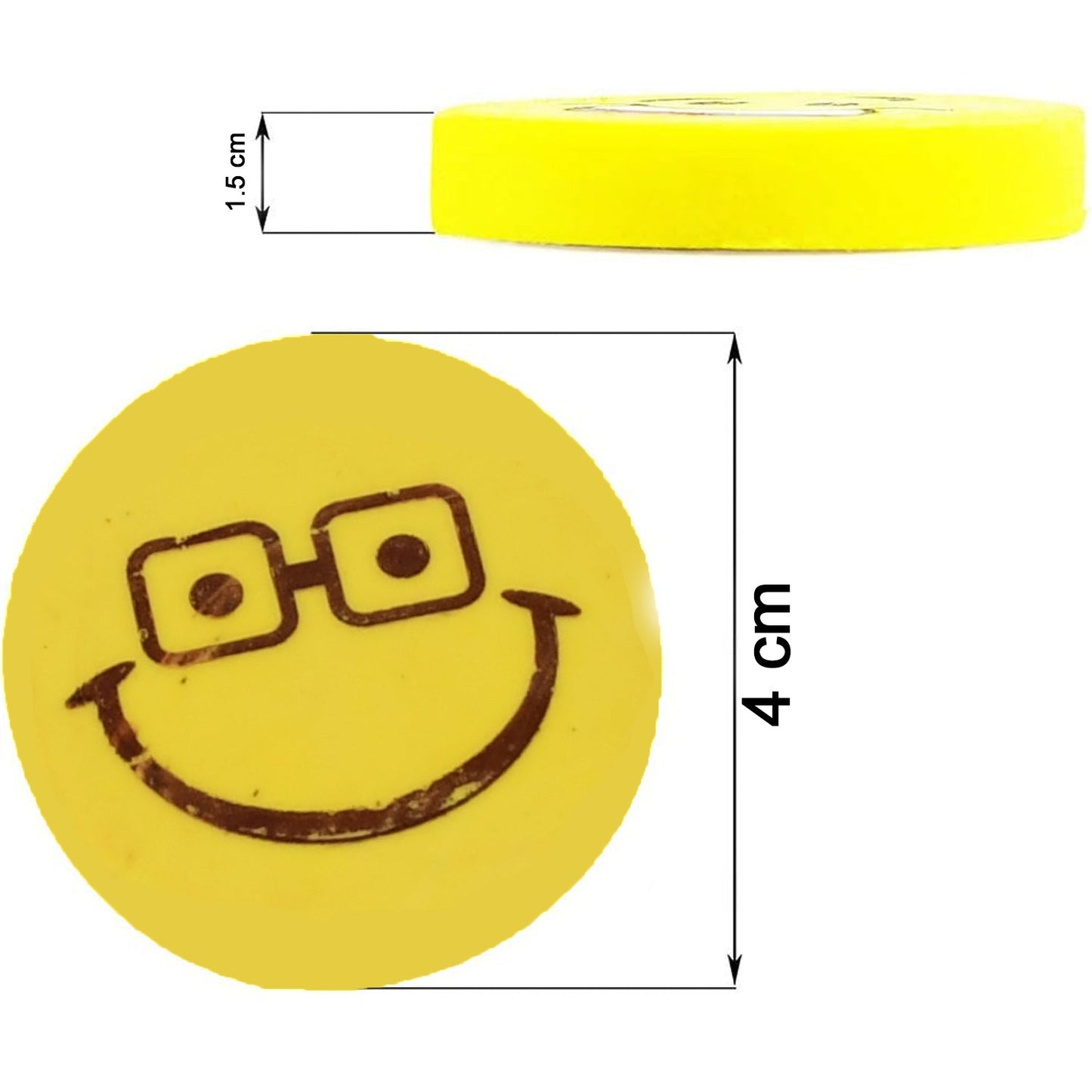 Smiley Design Eraser (1 Pc Mix Design) Wukusy