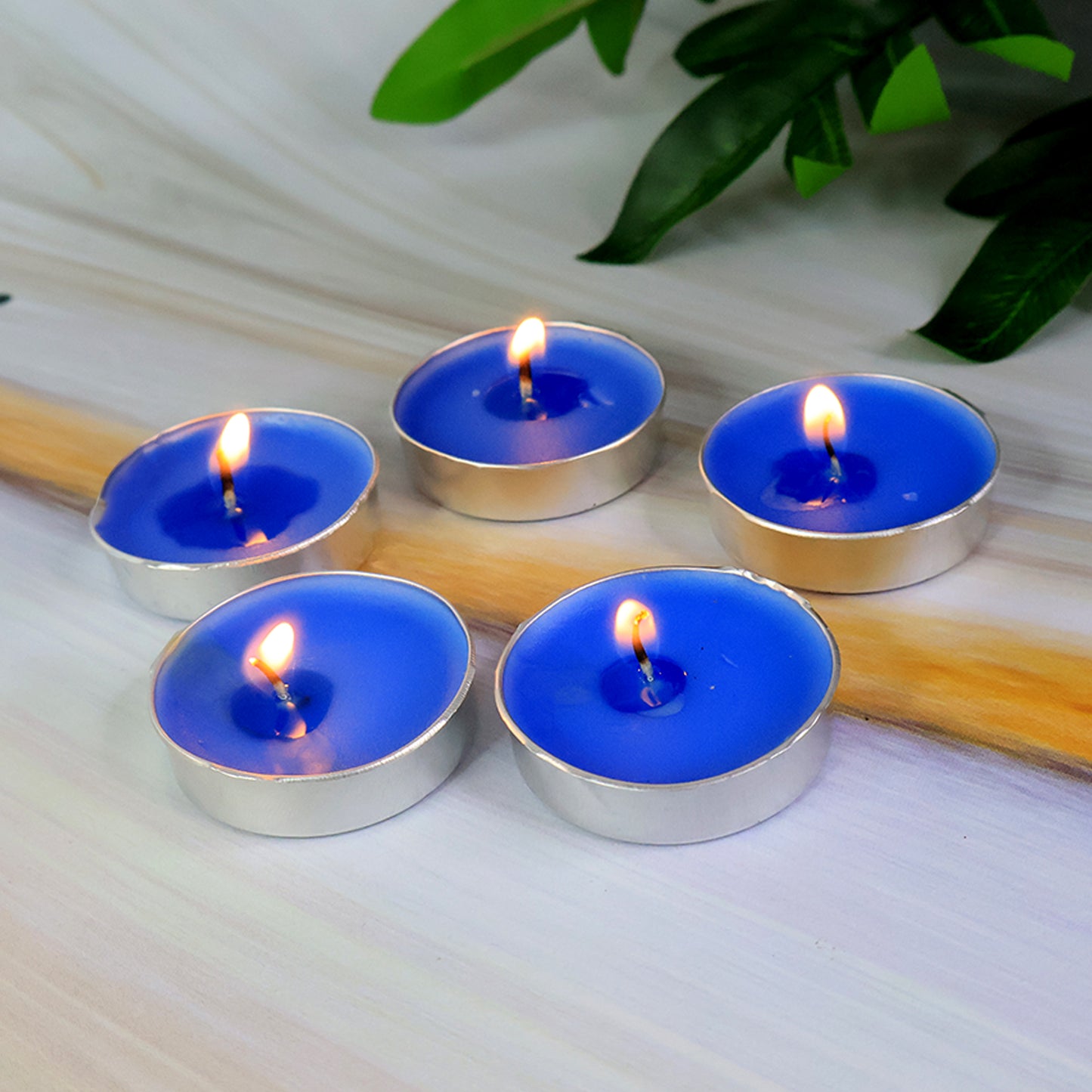 Blue Scented Tea Light Candles (25 Pc Set)