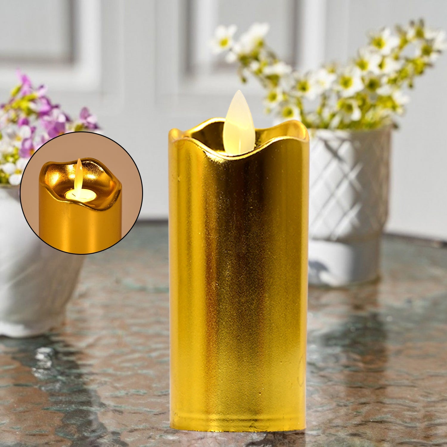 6563 Big Swinging Candle 12pcs For Wedding Decoration And Birthday Party Wukusy